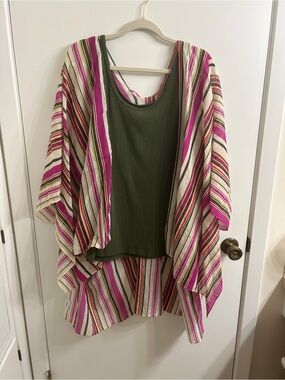 Old Navy Kimono with Time & Tru Tank Top